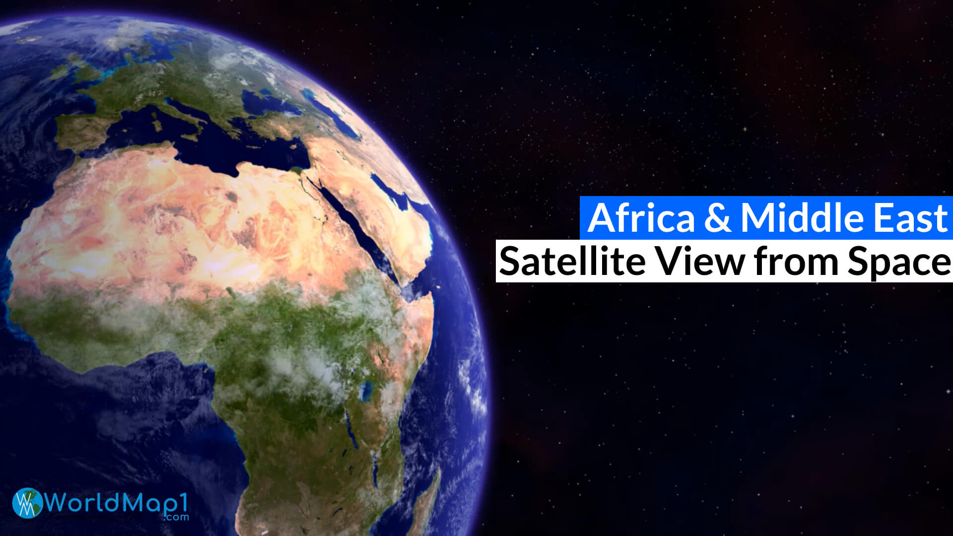 Africa Europe and Middle East from Space